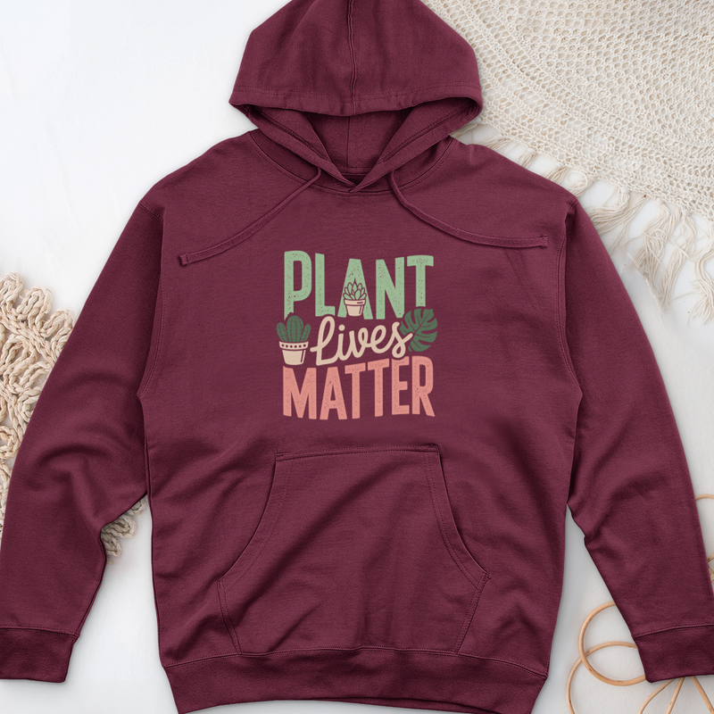 Plant Lives Matter Midweight Hooded Sweatshirt