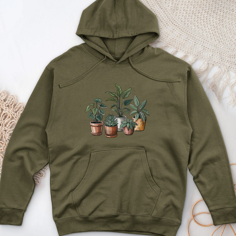 Pot Plant Midweight Hooded Sweatshirt