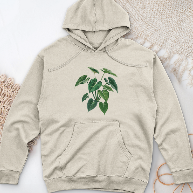 Pothos Epipremnum Midweight Hooded Sweatshirt