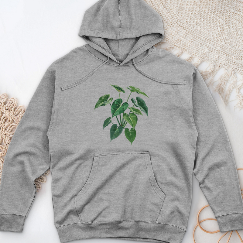Pothos Epipremnum Midweight Hooded Sweatshirt
