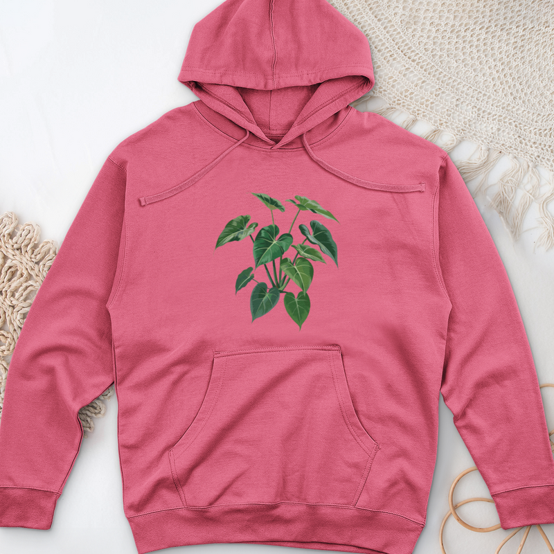 Pothos Epipremnum Midweight Hooded Sweatshirt