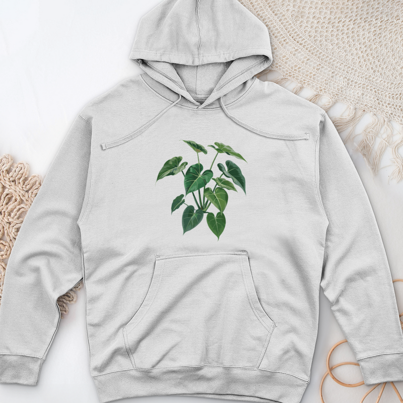 Pothos Epipremnum Midweight Hooded Sweatshirt