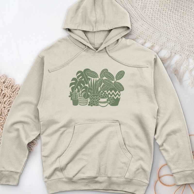 Potted Passion Midweight Hooded Sweatshirt