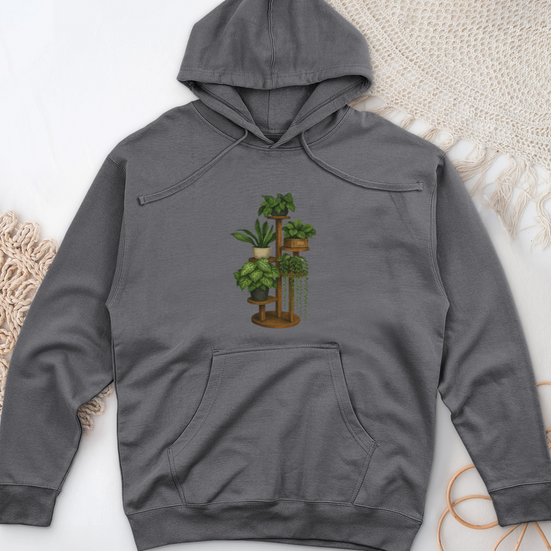 Rustic Plant Stand Midweight Hooded Sweatshirt