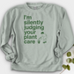 Silently Judging Your Plant Care Crewneck