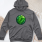 Stained Glass Monstera Leaf Midweight Hooded Sweatshirt