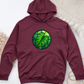 Stained Glass Monstera Leaf Midweight Hooded Sweatshirt