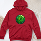 Stained Glass Monstera Leaf Midweight Hooded Sweatshirt