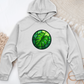 Stained Glass Monstera Leaf Midweight Hooded Sweatshirt
