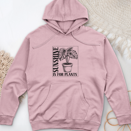 Sunshine Is For Plants Midweight Hooded Sweatshirt