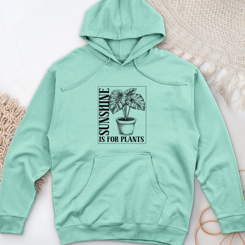 Sunshine Is For Plants Midweight Hooded Sweatshirt