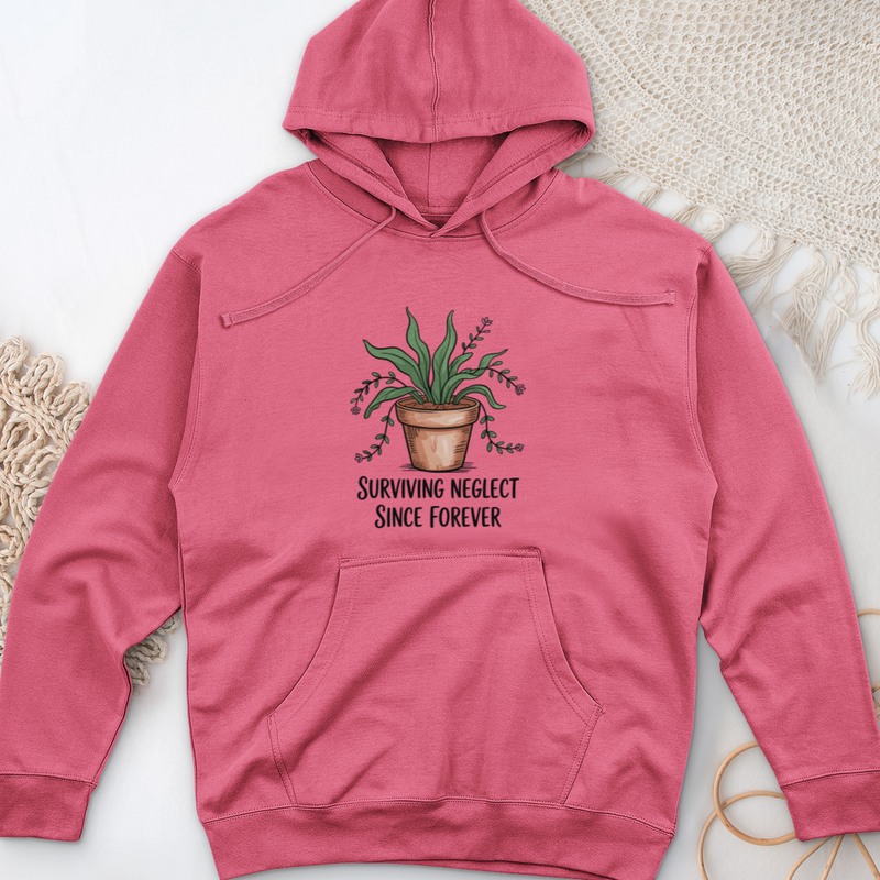 Surviving Neglect Since Forever Midweight Hooded Sweatshirt
