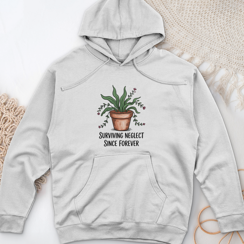 Surviving Neglect Since Forever Midweight Hooded Sweatshirt