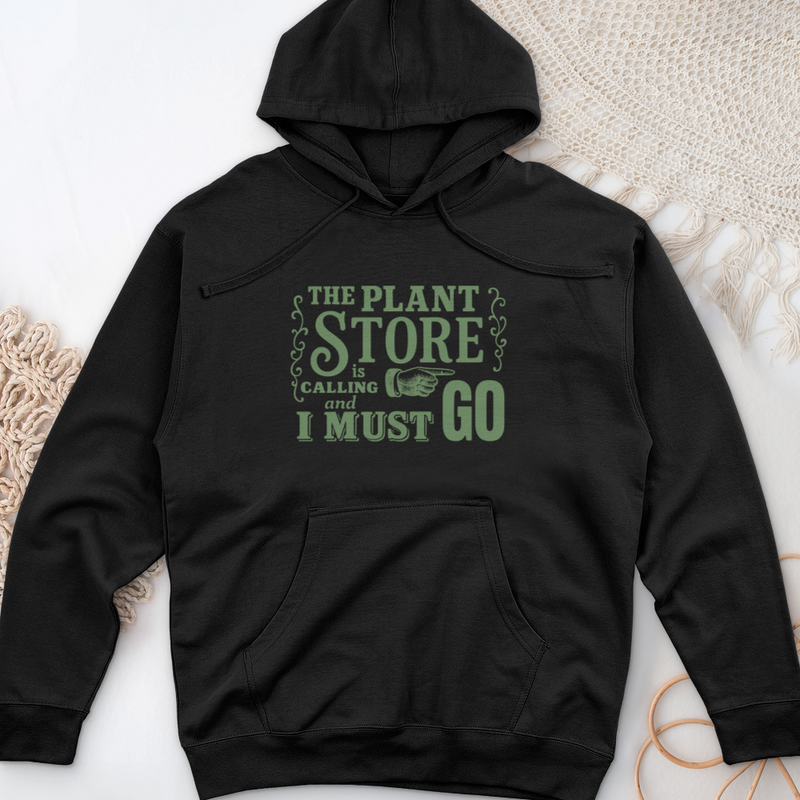The Plant  Store is Calling Midweight Hooded Sweatshirt