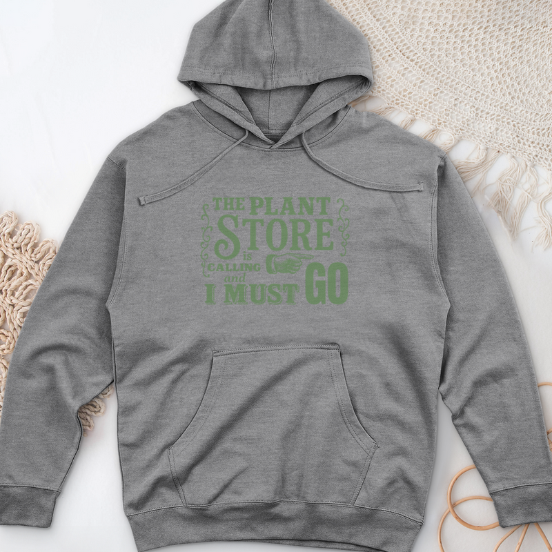 The Plant  Store is Calling Midweight Hooded Sweatshirt