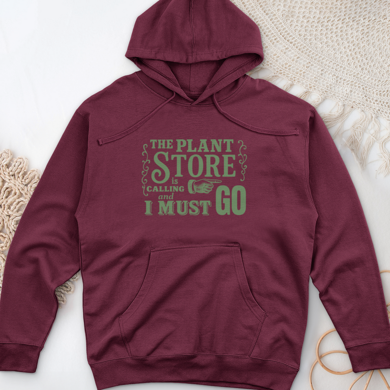 The Plant  Store is Calling Midweight Hooded Sweatshirt