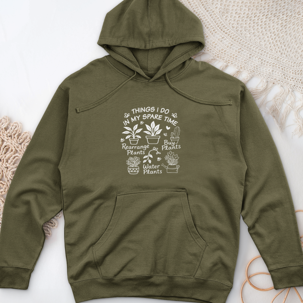 Things I Do In My Spare Time Midweight Hooded Sweatshirt