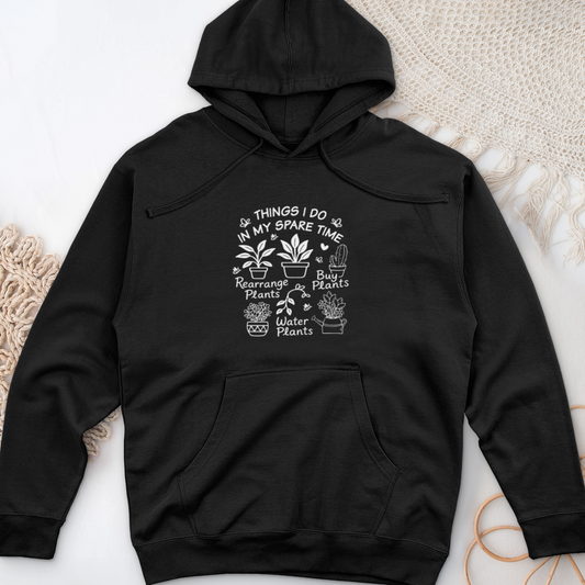 Things I Do In My Spare Time Midweight Hooded Sweatshirt
