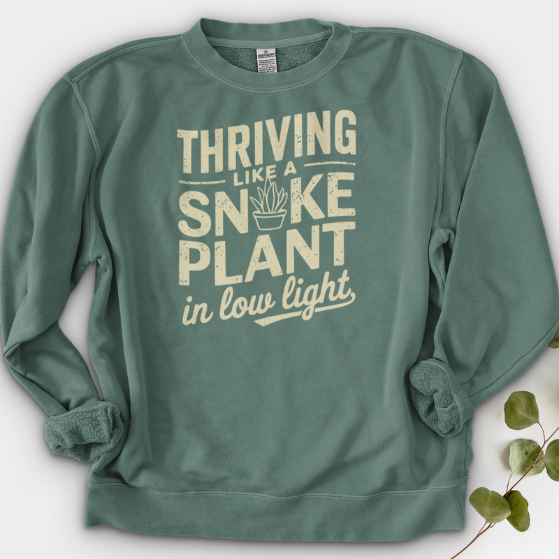 Thriving like a Snake Plant in Low Light Crewneck
