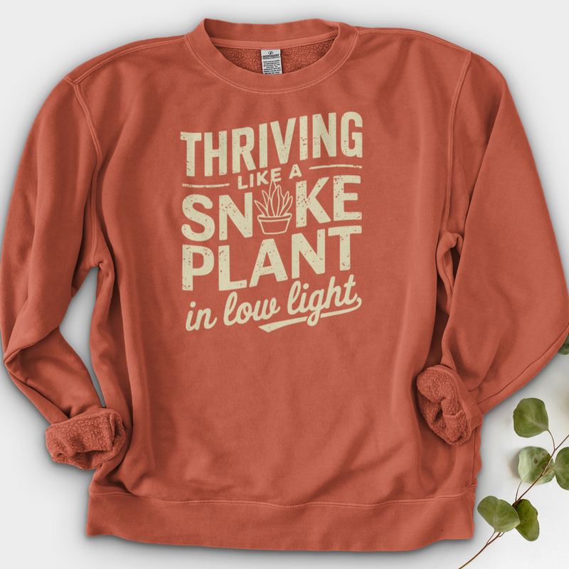 Thriving like a Snake Plant in Low Light Crewneck