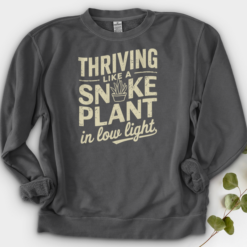 Thriving like a Snake Plant in Low Light Crewneck