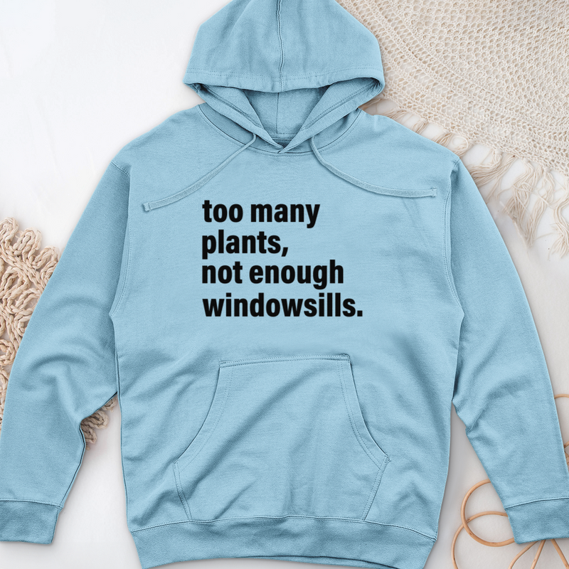 Too Many Plants Midweight Hooded Sweatshirt