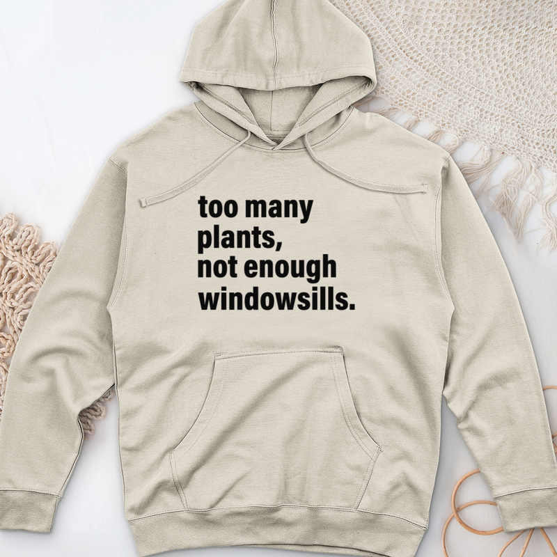 Too Many Plants Midweight Hooded Sweatshirt