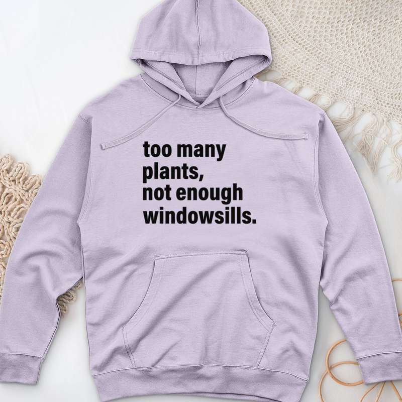 Too Many Plants Midweight Hooded Sweatshirt
