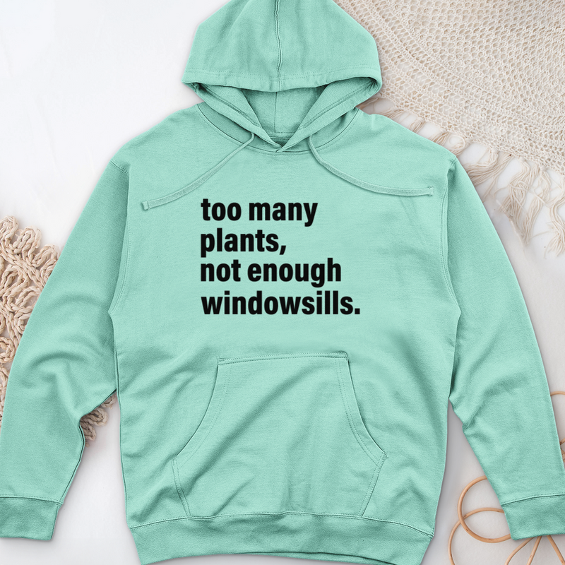 Too Many Plants Midweight Hooded Sweatshirt