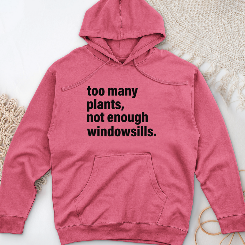 Too Many Plants Midweight Hooded Sweatshirt