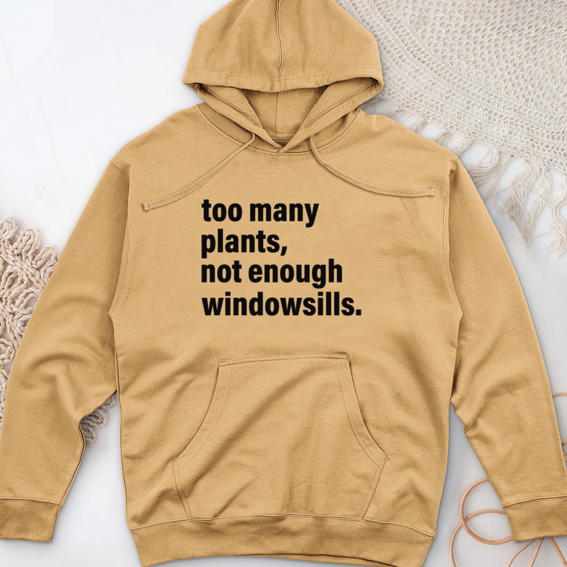 Too Many Plants Midweight Hooded Sweatshirt