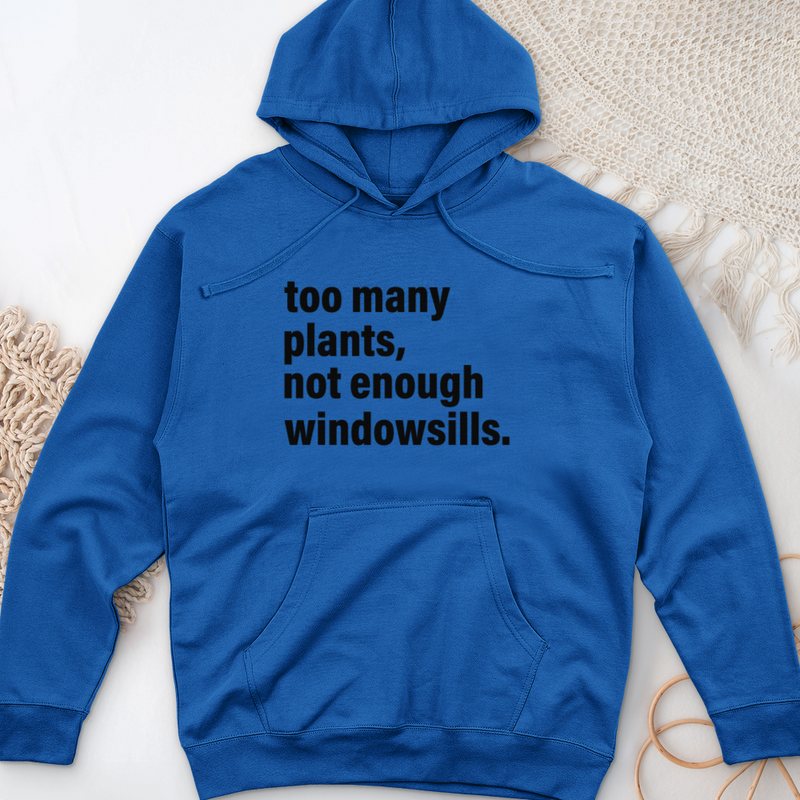 Too Many Plants Midweight Hooded Sweatshirt