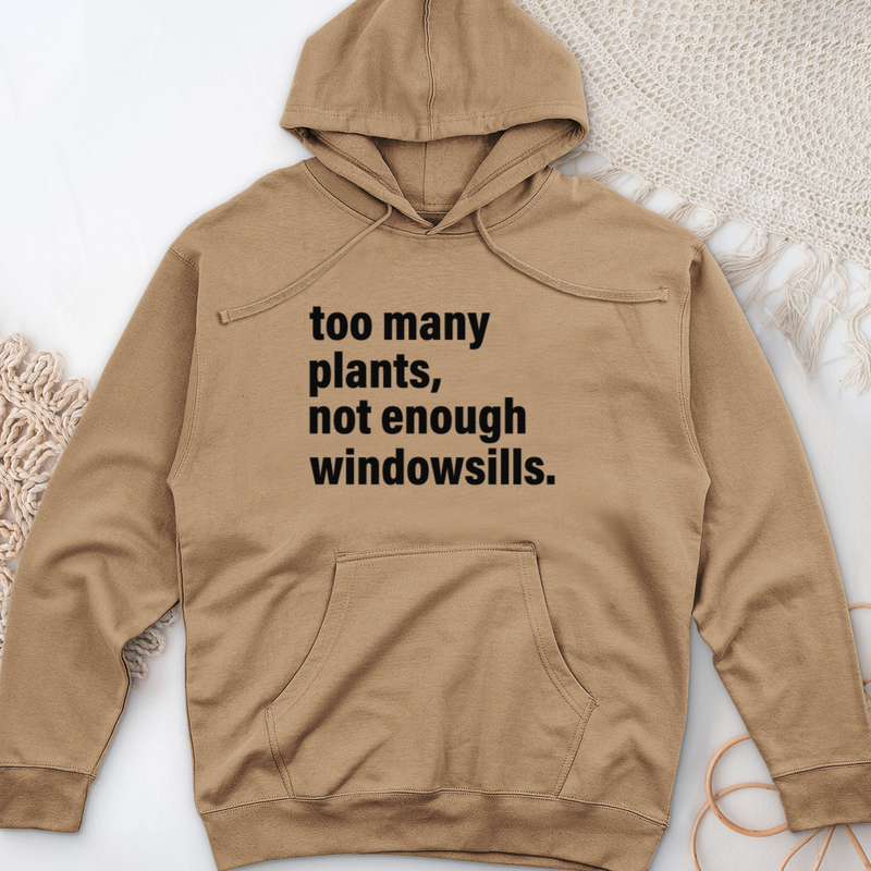 Too Many Plants Midweight Hooded Sweatshirt