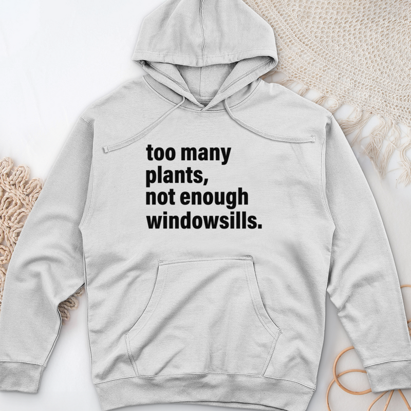 Too Many Plants Midweight Hooded Sweatshirt