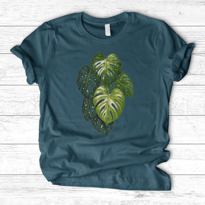 Variegated Monstera Leaf T-Shirt
