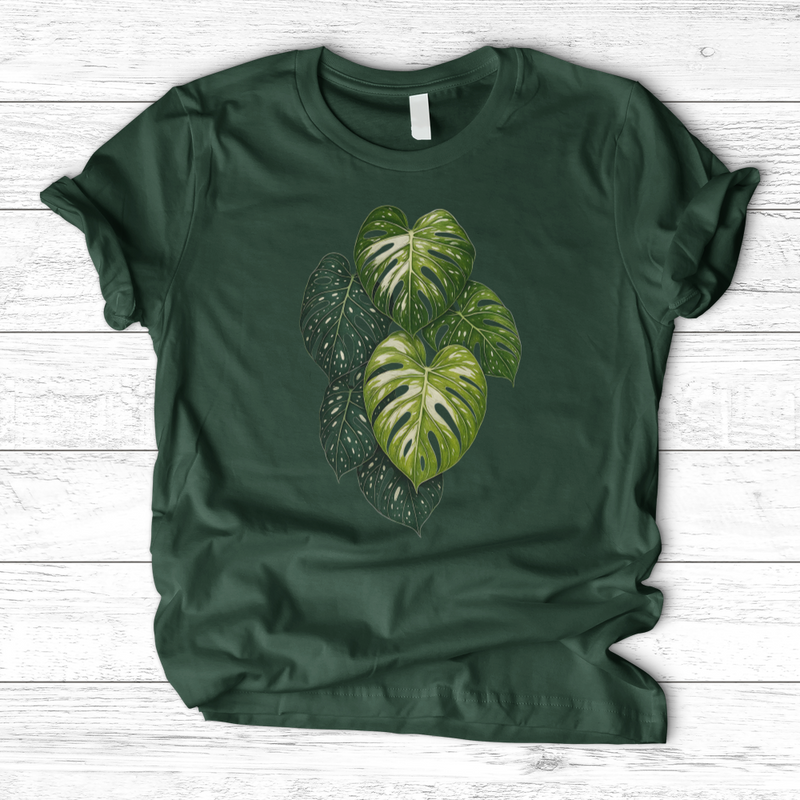 Variegated Monstera Leaf T-Shirt