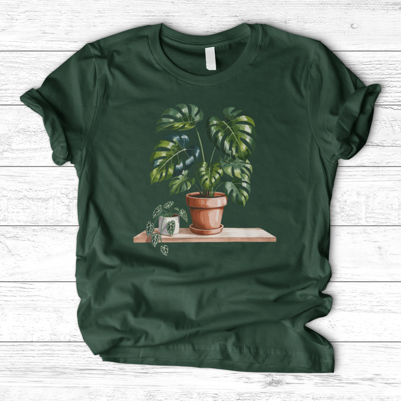 Watercolor Indoor Houseplants T-Shirt