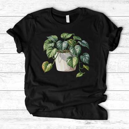 Watercolor Pothos Plant T-Shirt