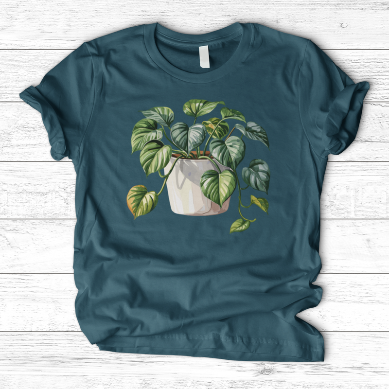 Watercolor Pothos Plant T-Shirt