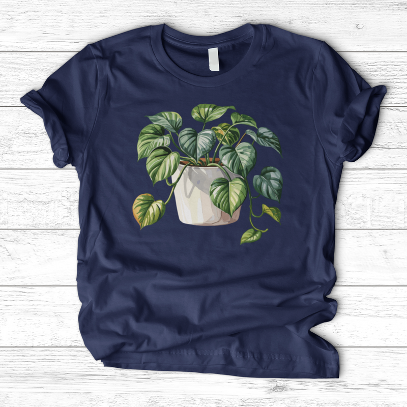 Watercolor Pothos Plant T-Shirt