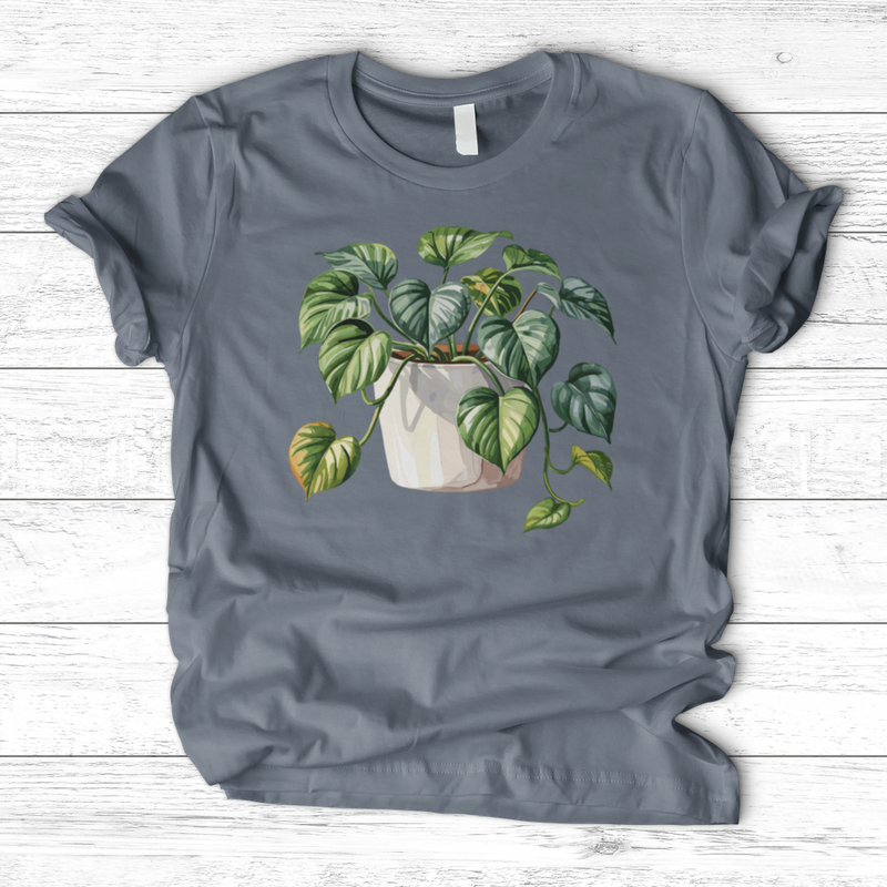 Watercolor Pothos Plant T-Shirt