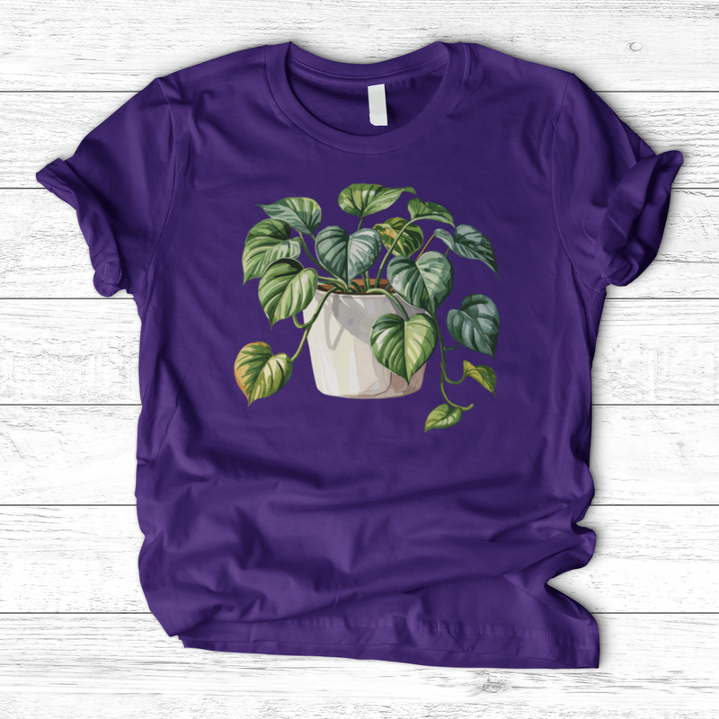 Watercolor Pothos Plant T-Shirt