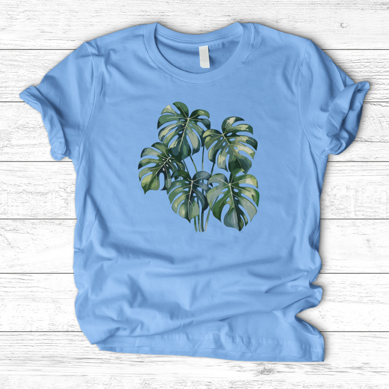 Watercolor Tropical Monstera Plant T-Shirt