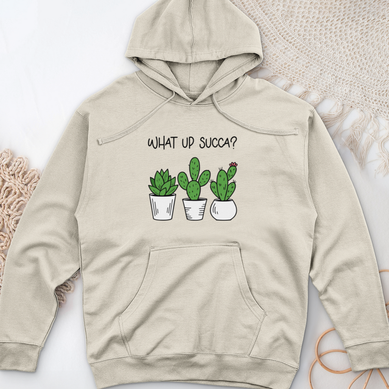 What Up Succa Midweight Hooded Sweatshirt